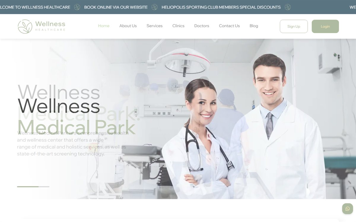Wellness Medical Park — website